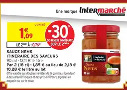 Intermarché ITINÉRAIRE DES SAVEURS Sauce nems offre