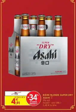 Intermarché ASAHI Bière blonde super dry offre