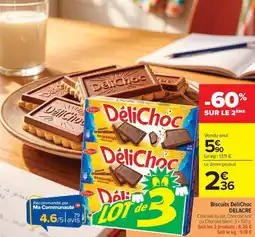 Carrefour Market Biscuits délichoc delacre offre