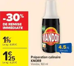 Carrefour Market Préparation culinaire knorr offre