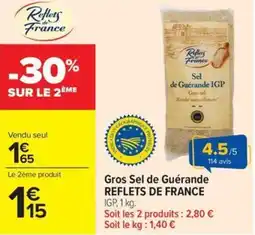 Carrefour Market Gros sel de guérande reflets de france offre
