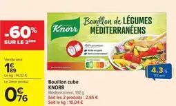 Carrefour Market Bouillon cube knorr offre