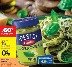 Carrefour Market Sauce Pesto BARILLA offre
