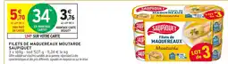 Intermarché SAUPIQUET Filets de maquereaux moutarde offre