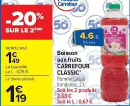 Carrefour Market Boisson aux fruits carrefour classic offre