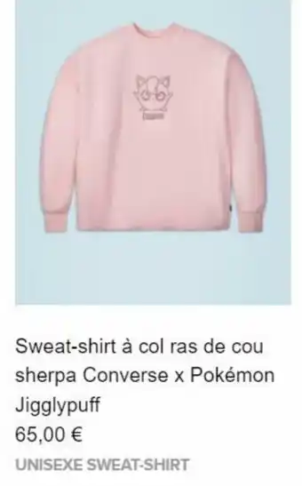 Sweat-shirt Ă Col Ras de Cou