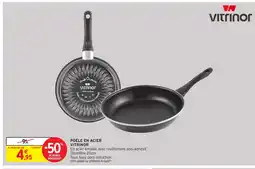 Intermarché VITRINOR Poêle en acier offre