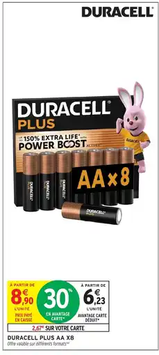 Intermarché DURACELL Plus aa x8 offre