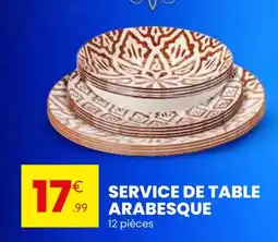 Stokomani Service de table arabesque offre
