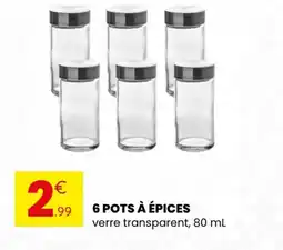 Stokomani 6 pots à épices offre