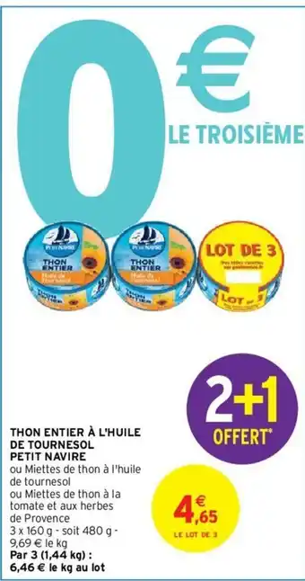 Intermarché Hyper Thon Entier à l'Huile offre