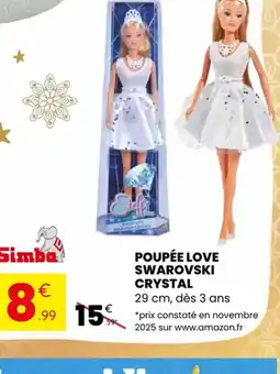 Stokomani Poupée love swarovski crystal offre