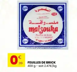 Stokomani Feuilles de brick offre