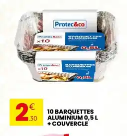 Stokomani 10 barquettes aluminium + couvercle offre