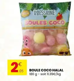 Stokomani Boule coco halal offre