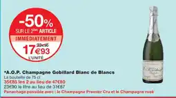 Monoprix A.O.P. Champagne Gobillard Blanc de Blancs offre