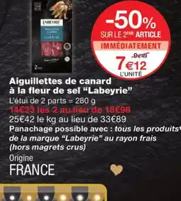 Monoprix LABEYRIE Aiguillettes de canard à la fleur de sel offre