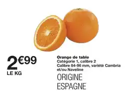Monoprix Orange de table offre