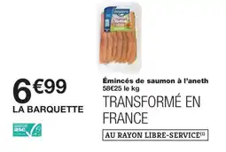 Monoprix Émincés de saumon à l'aneth offre