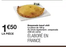 Monoprix Empanada bœuf chili offre