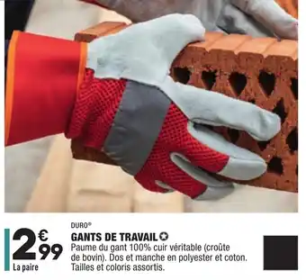 ALDI Gants de travail offre