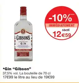 Monoprix GIBSON Gin offre