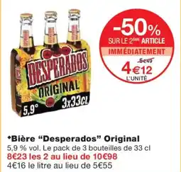 Monoprix DESPERADOS Bière Original offre