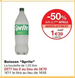 Monoprix SPRITE Boisson offre