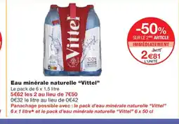 Monoprix VITTEL Eau minérale naturelle offre