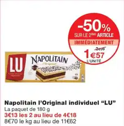 Monoprix LU Napolitain l'Original individuel offre