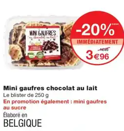 Monoprix Mini gaufres chocolat au lait offre