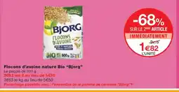 Monoprix BJORG Flocons d'avoine nature Bio offre