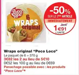 Monoprix POCO LOCO Wrap original offre