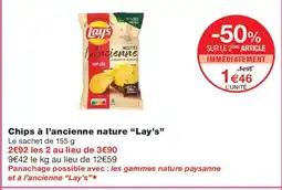 Monoprix LAY'S Chips à l'ancienne NATURE offre