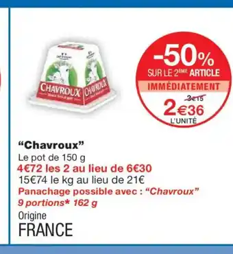 Monoprix CHAVROUX offre