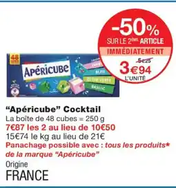 Monoprix APÉRICUBE Cocktail offre