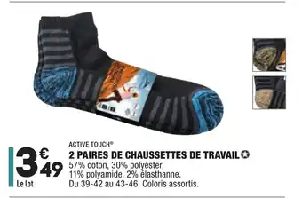 2 paires de chaussettes de travail