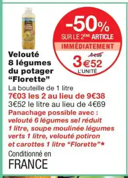 Monoprix FLORETTE Velouté 8 légumes du potager offre