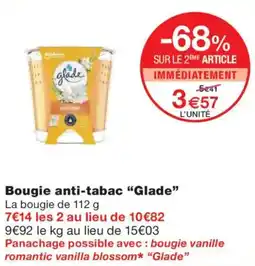 Monoprix GLADE Bougie anti-tabac offre