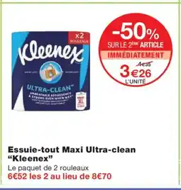 Monoprix KLEENEX Essuie-tout Maxi Ultra-clean offre