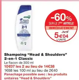Monoprix HEAD& SHOULDERS Shampoing 2-en-1 Classic offre