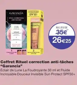 Monoprix GARANCIA Coffret Rituel correction anti-tâches offre