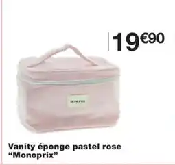 Monoprix MONOPRIX Vanity éponge pastel rose offre