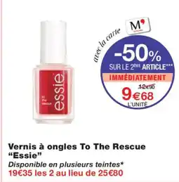 Monoprix ESSIE Vernis à ongles To The Rescue offre