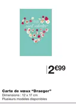 Monoprix DRAEGER Carte de vœux offre