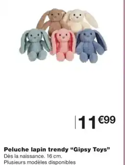 Monoprix GIPSY TOYS Peluche lapin trendy offre