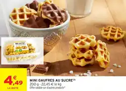 Intermarché Contact Mini gaufres au sucre offre
