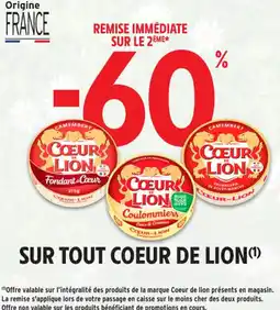 Intermarché Contact SUR TOUT COEUR DE LION offre
