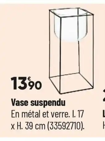 Vase suspendu