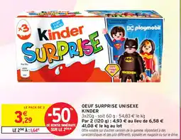 Intermarché Contact Oeuf surprise unisexe kinder offre